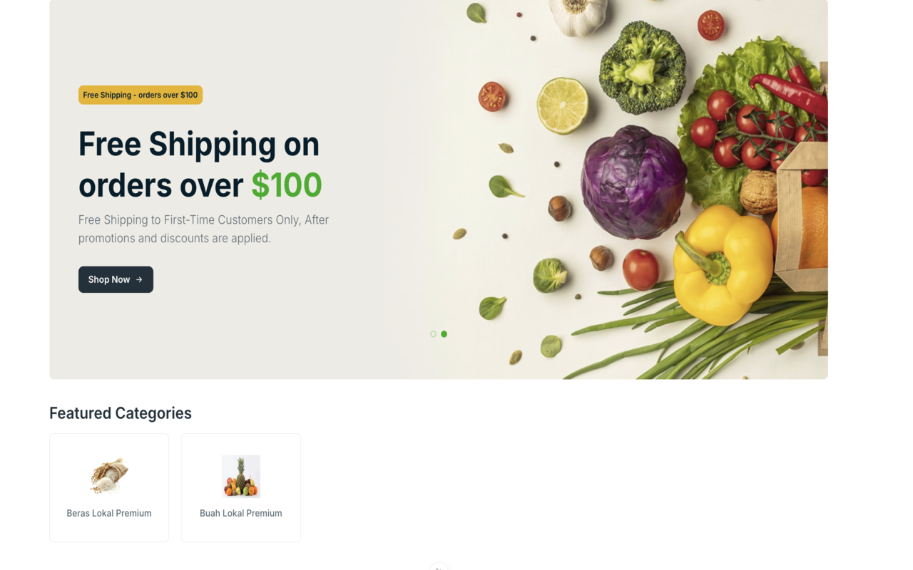 Foto kelas eCommerce Sayur dengan Golang & Nuxt.js